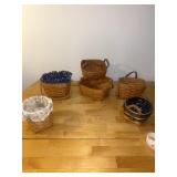 6 small  Longaberger Baskets