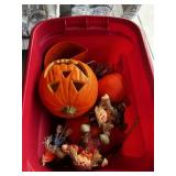 A tote with Halloween pumpkins