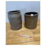 2 Crock Jars