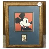 Disneyland/Disney World framed picture and Mickey