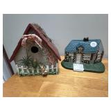 House doorstop and Porcelain birdhouse.