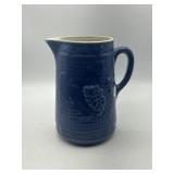UHL - Dark blue salt glaze milk pitcher  with