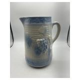 Blue and white salt glaze milk pitcher