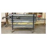 Shop Cart on Casters with Galvanized Pipe