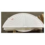 Half Round Sunburst Window Pediments