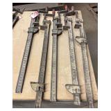 Vintage Metal Bar Clamps