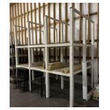 9-Section Wooden Frame Storage Rack