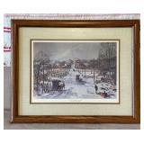 Framed Artwork of "The Stately Washington County Courthouse" by Omer Seanon