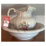 Bowl with Pitcher