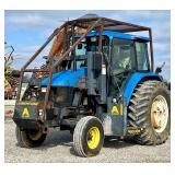 New Holland TS110 Tractor with Alamo Machete Hydraulic Boom Mower