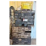 75-Bin 3-Section Hardware Cabinet with Contents