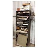 Engine Gasket Items & Metal Shelf
