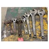Proto, Ridgid, Craftsman, & Willliams Adjustable Wrenches