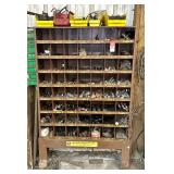 Lawson Products 56-Hold Hardware Bin with Contents
