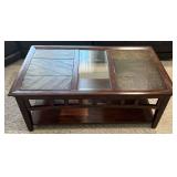 Glass & Slate Top Coffee Table