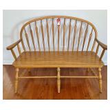 Oak Windsor Style Bench
