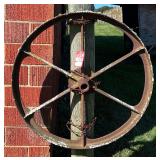 Early Horse Drawn Mower Steel Wheels