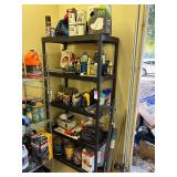 Shop Lubricants, Propane Torch, Paint & Plastic Shelving Unit