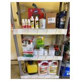 Spray Paint, Engine Oil, Measuring Tapes & Shelf System