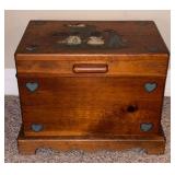 Country Hand Painted Storage Box