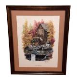 Ray Day "Glade Creek Mill" Framed Print