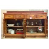 Modern Sideboard & Quality Glassware