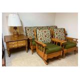 Mid-Century Modern Floral Themed Living Room Furniture