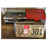 Vintage License Plates & Stereo Players