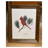 Ray Harm "Cardinal" Framed Artwork