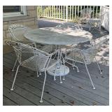 Decorative Floral Wrought Iron Patio Furniture