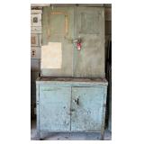Vintage Metal Shop Cabinet