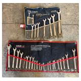 Combination Wrench Sets with Storage Pouches