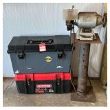 Skill 5" Bench Grinder with Stand & Tool Boxes