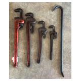 Pipe Wrenches & Crow Bar