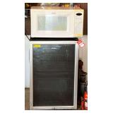 Haier Mini Refrigerator & Tappan Microwave