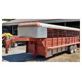 Shop Built Gooseneck Livestock Trailer - No Title
