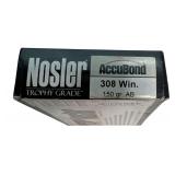 Nosler Trophy Grade .308 WIN 150 Gr Ammo