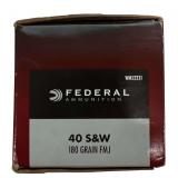 Federal .40 S&W 180 Gr Ammo