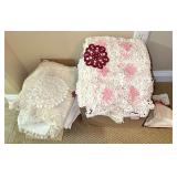 Crocheted Laced Doilies & Books
