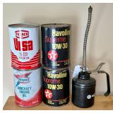Texaco & Havoline Oil Cans & Oiler