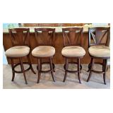 Swivel Style Upholstered Bar Stools