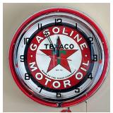 Texas Company Texaco Neon Clock