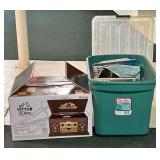 Victor Belmont 8 & 1 Wood Music Center with Vinyl Records