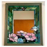 Framed Artwork & Tiffany Floral Framed Mirror