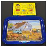 Matchbox Die-Cast Metal Replicas & Chevrolet Country Motors Serving Platter