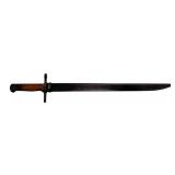 Japanese Arisaka Straight Guard Type Bayonet with Scabbard