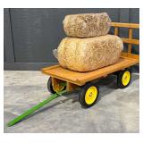 Custom Built John Deere Flatbed Hay Wagon (Pedal Tractor Scale)