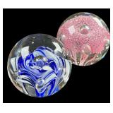 Zimmerman Art Glass " The Corydon State Bank 60th Anniversary 1922-1982" Paperweights