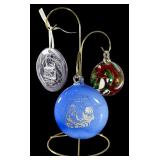 Zimmerman Art Glass 2017 & 2018 Christmas Ornaments