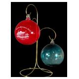 Zimmerman Art Glass 2021 & 2022 Christmas Ornaments